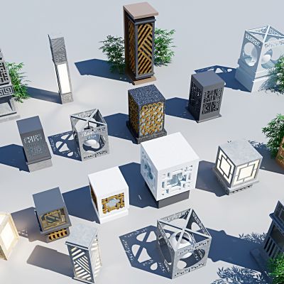 新中式户外草坪灯，景观灯