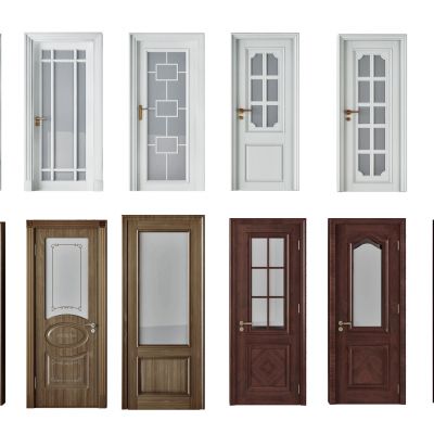 法式卫浴门平开门，玻璃门