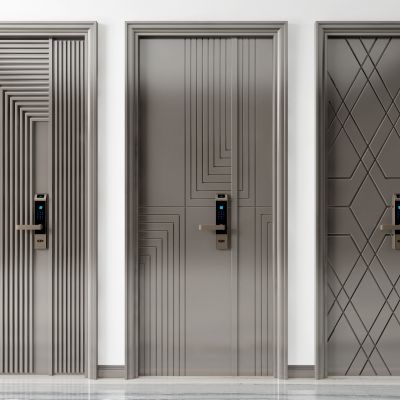 现代入户门密码门，门锁