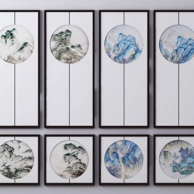 新中式山水装饰画