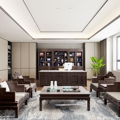 中式总经理办公室