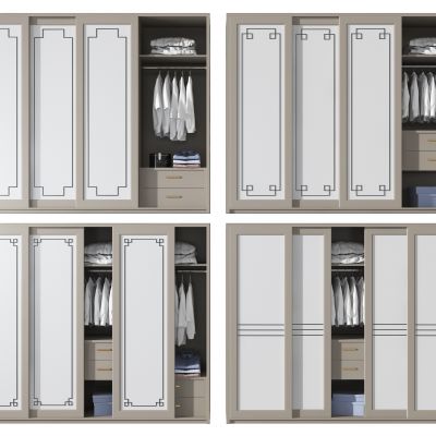 新中式，衣柜,