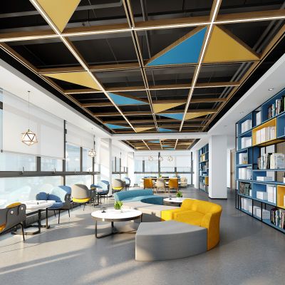 现代办公室休息区