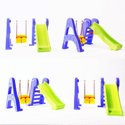现代儿童滑梯游乐设施