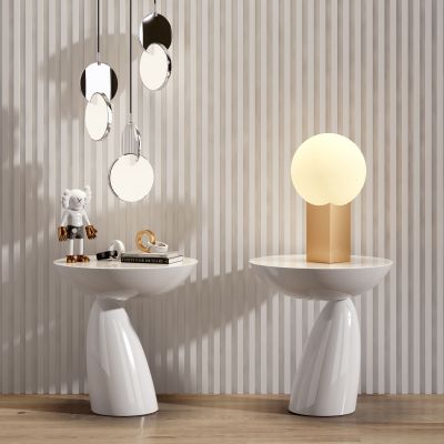 现代床头圆几组合