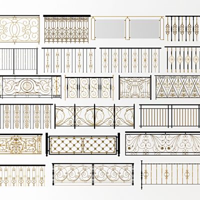 欧式铁艺栏杆护栏