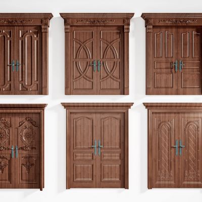 法式雕花入户双开防盗门，单元门