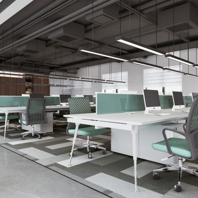 现代敞开式办公室