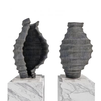 新中式抽象，海螺雕塑摆件