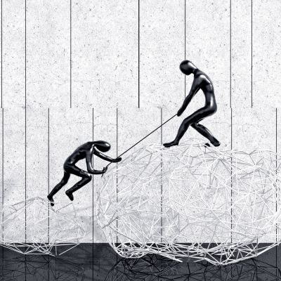 现代抽象人物雕塑，摆件