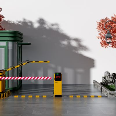 现代保安亭收费杆