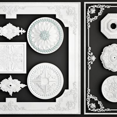 法式石膏雕花线条