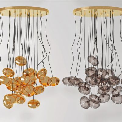 现代轻奢玻璃吊灯