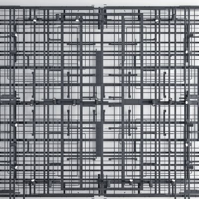 工业风通风管线，管道槽天花轨道灯