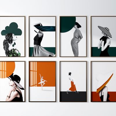 现代女性人物装饰画