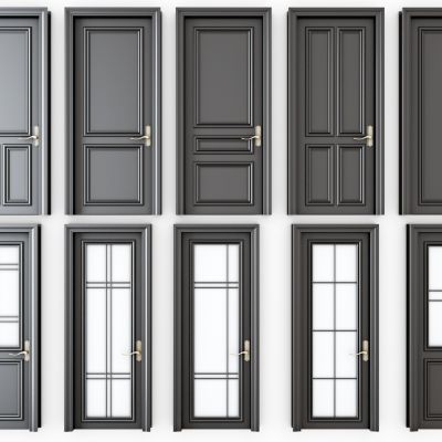 简欧房门平开门厨卫门，玻璃门