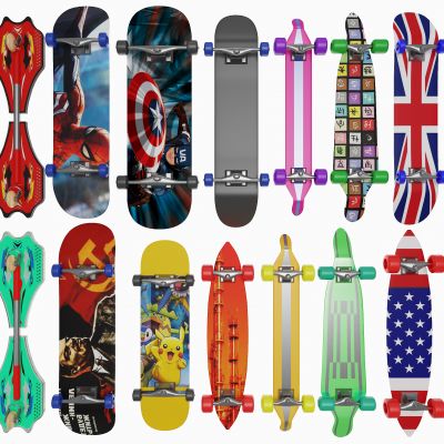 现代滑板游龙板