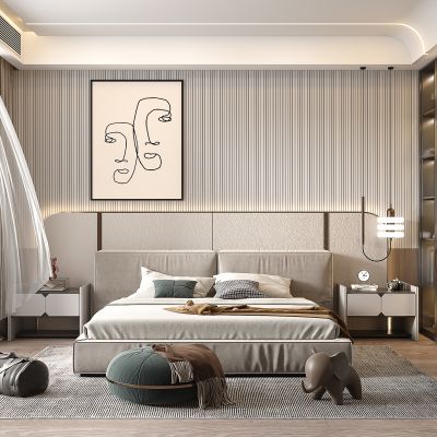 现代轻奢卧室主人房