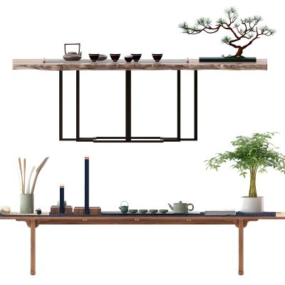 新中式实木茶桌