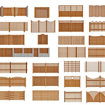 中式木围栏木护栏木篱笆
