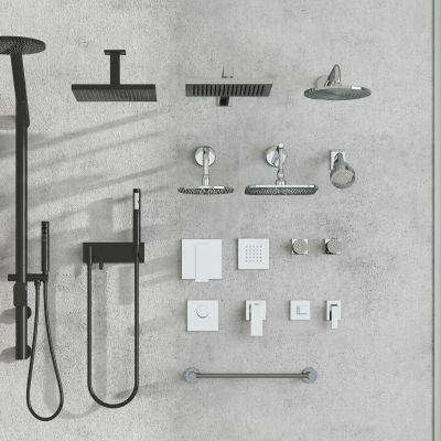 现代淋浴花洒3D模型