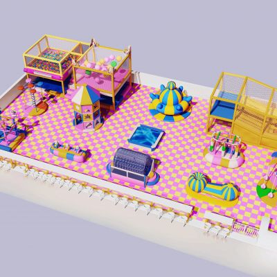 现代儿童游乐设施，