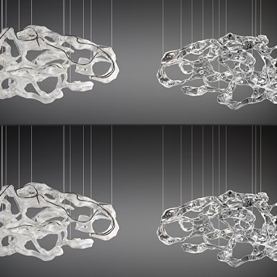 现代艺术异形水晶装饰吊灯