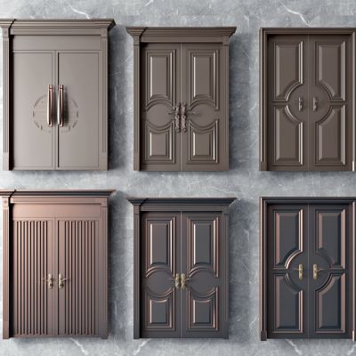 欧式双开大门防盗门，单元门大门