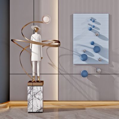 现代人形，人物雕塑摆件摆台