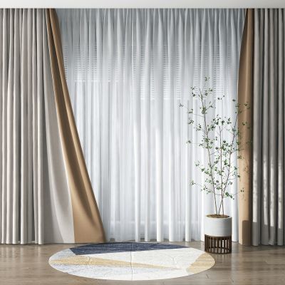 现代布艺窗帘