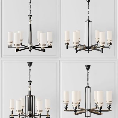 新中式轻奢烛台铁艺吊灯