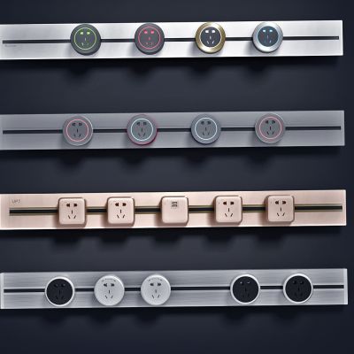 现代滑轨无线可移动插座