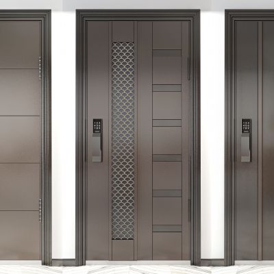 现代入户门防盗门，密码锁，