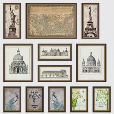 美式装饰画,挂画