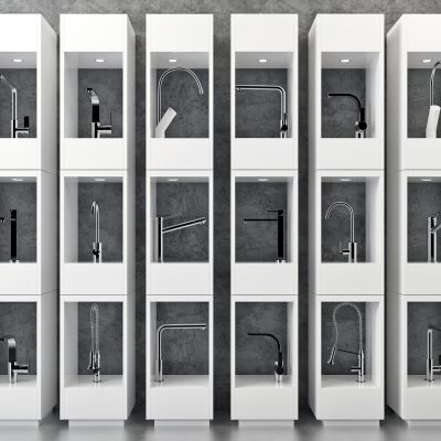 现代不锈钢水龙头