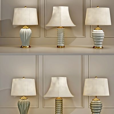 现代轻奢陶瓷台灯