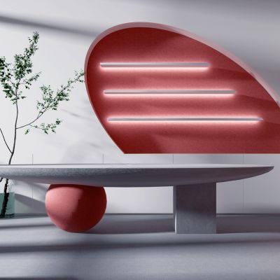 现代石材接待台，服务台