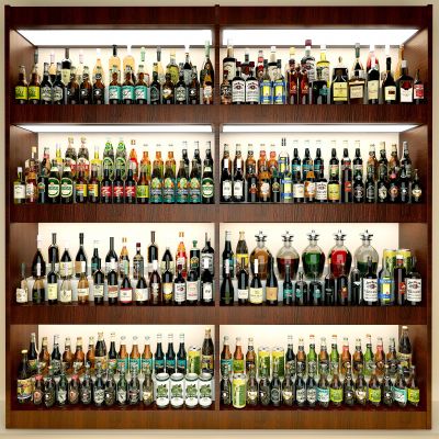 现代酒水饮料酒架