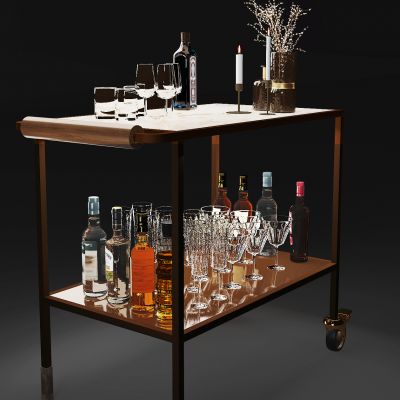 现代酒水架酒水