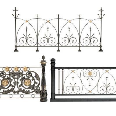 欧式雕花铁艺护栏围栏栏杆
