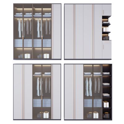 现代多功能衣柜