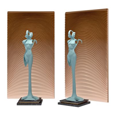 现代抽象艺术人物雕塑