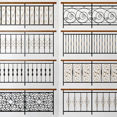 新中式铁艺栏杆，护栏