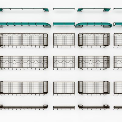 现代铁艺防盗网遮阳棚