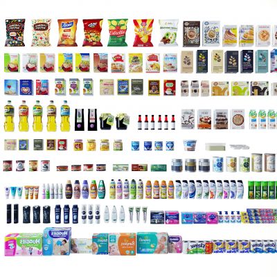 现代生活日用品零食货架