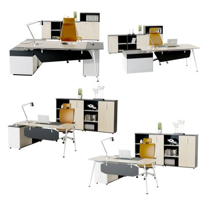 现代办公桌椅卡位