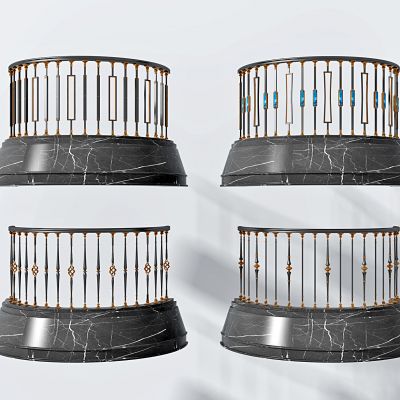 欧式铁艺栏杆护栏