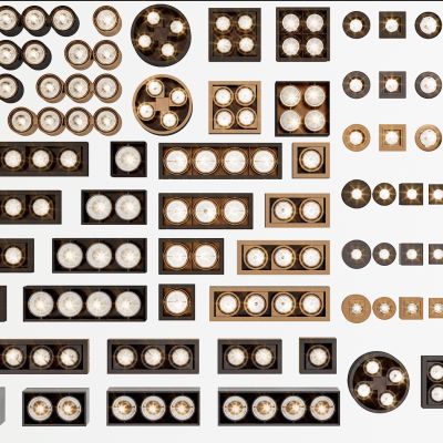 现代射灯3D模型