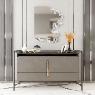 现代餐边柜,摆件