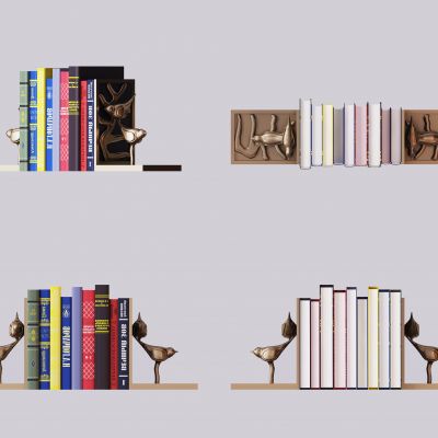 现代书籍，书架